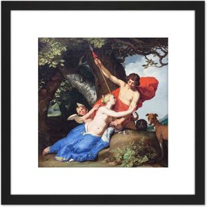 Artery8 Bloemaert Venus Adonis Greek Myth Painting 8X8 Inch Square Wooden Framed Wall Art Print Picture with Mount in Black Black Artery8 Bloemaert Venus Adonis Greek Myth Painting 8X8 Inch Square Wooden Framed Wall Art Print Picture with Mount in Black Black