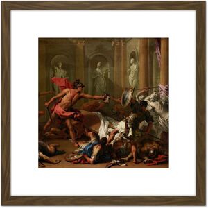 Artery8 Ricci Perseus Phineus Head Medusa Greek Myth Painting 8X8 Inch Square Wooden Framed Wall Art Print Picture with Mount in Brown Brown Artery8 Ricci Perseus Phineus Head Medusa Greek Myth Painting 8X8 Inch Square Wooden Framed Wall Art Print Picture with Mount in Brown Brown
