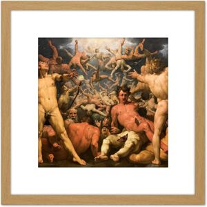 Artery8 Van Haarlem Fall Titans Titanomachia Greek Myth Painting 8X8 Inch Square Wooden Framed Wall Art Print Picture with Mount in Light Oak Light Oak Artery8 Van Haarlem Fall Titans Titanomachia Greek Myth Painting 8X8 Inch Square Wooden Framed Wall Art Print Picture with Mount in Light Oak Light Oak