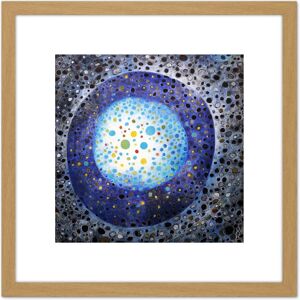Artery8 Ei-Kyu Dawn Spheres Planet Abstract Painting 8X8 Inch Square Wooden Framed Wall Art Print Picture with Mount in Light Oak Light Oak Artery8 Ei-Kyu Dawn Spheres Planet Abstract Painting 8X8 Inch Square Wooden Framed Wall Art Print Picture with Mount in Light Oak Light Oak