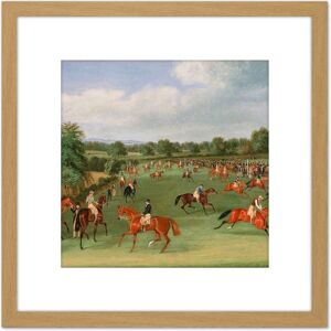 Artery8 Pollard Epsom Races Preparing Start Painting 8X8 Inch Square Wooden Framed Wall Art Print Picture with Mount in Light Oak Light Oak Artery8 Pollard Epsom Races Preparing Start Painting 8X8 Inch Square Wooden Framed Wall Art Print Picture with Mount in Light Oak Light Oak