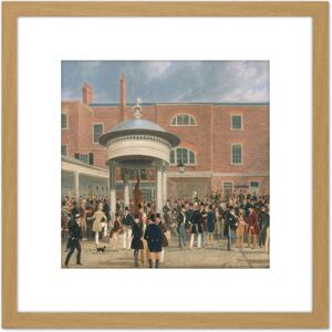 Artery8 Pollard Epsom Races Settling Day Painting 8X8 Inch Square Wooden Framed Wall Art Print Picture with Mount in Light Oak Light Oak Artery8 Pollard Epsom Races Settling Day Painting 8X8 Inch Square Wooden Framed Wall Art Print Picture with Mount in Light Oak Light Oak