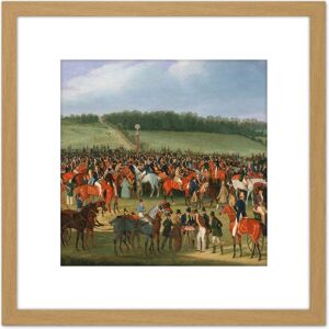 Artery8 Pollard Epsom Races The Betting Post Painting 8X8 Inch Square Wooden Framed Wall Art Print Picture with Mount in Light Oak Light Oak Artery8 Pollard Epsom Races The Betting Post Painting 8X8 Inch Square Wooden Framed Wall Art Print Picture with Mount in Light Oak Light Oak