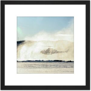 Artery8 Military USA USAF AH-1W Super Cobra Helicopter Photo 8X8 Inch Square Wooden Framed Wall Art Print Picture with Mount in Black Black Artery8 Military USA USAF AH-1W Super Cobra Helicopter Photo 8X8 Inch Square Wooden Framed Wall Art Print Picture with Mount in Black Black