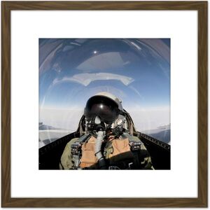 Artery8 Military USA USAF Air Force Pilot F-16 Fighting Falcon Jet Photo 8X8 Inch Square Wooden Framed Wall Art Print Picture with Mount in Brown Brown Artery8 Military USA USAF Air Force Pilot F-16 Fighting Falcon Jet Photo 8X8 Inch Square Wooden Framed Wall Art Print Picture with Mount in Brown Brown