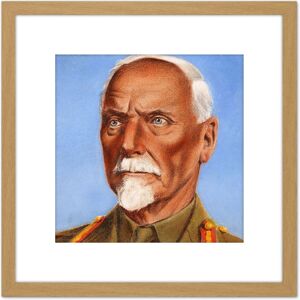 Artery8 Timym Portrait South African General Smuts Painting 8X8 Inch Square Wooden Framed Wall Art Print Picture with Mount in Light Oak Light Oak Artery8 Timym Portrait South African General Smuts Painting 8X8 Inch Square Wooden Framed Wall Art Print Picture with Mount in Light Oak Light Oak