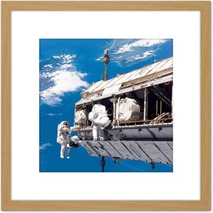 Artery8 Space NASA STS-116 Spacewalk International Station Photo 8X8 Inch Square Wooden Framed Wall Art Print Picture with Mount in Light Oak Light Oak Artery8 Space NASA STS-116 Spacewalk International Station Photo 8X8 Inch Square Wooden Framed Wall Art Print Picture with Mount in Light Oak Light Oak