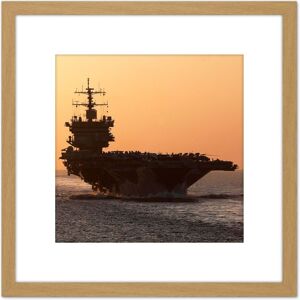 Artery8 Atherton Military USA Navy USS Enterprise Fleet Photo 8X8 Inch Square Wooden Framed Wall Art Print Picture with Mount in Light Oak Light Oak Artery8 Atherton Military USA Navy USS Enterprise Fleet Photo 8X8 Inch Square Wooden Framed Wall Art Print Picture with Mount in Light Oak Light Oak