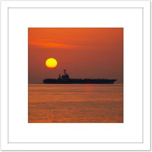 Artery8 Stahl Military USA Navy USS Stennis Aircraft Carrier Photo 8X8 Inch Square Wooden Framed Wall Art Print Picture with Mount in White White Artery8 Stahl Military USA Navy USS Stennis Aircraft Carrier Photo 8X8 Inch Square Wooden Framed Wall Art Print Picture with Mount in White White