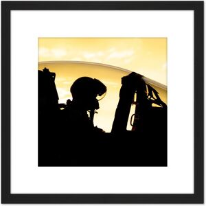 Artery8 Hughel Military USA F-15 Eagle Fighter Pilot Photo 8X8 Inch Square Wooden Framed Wall Art Print Picture with Mount in Black Black Artery8 Hughel Military USA F-15 Eagle Fighter Pilot Photo 8X8 Inch Square Wooden Framed Wall Art Print Picture with Mount in Black Black