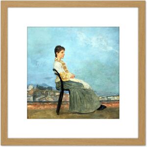 Artery8 Klinger Portrait Of A Roman Woman Rome Painting 8X8 Inch Square Wooden Framed Wall Art Print Picture with Mount in Light Oak Light Oak Artery8 Klinger Portrait Of A Roman Woman Rome Painting 8X8 Inch Square Wooden Framed Wall Art Print Picture with Mount in Light Oak Light Oak