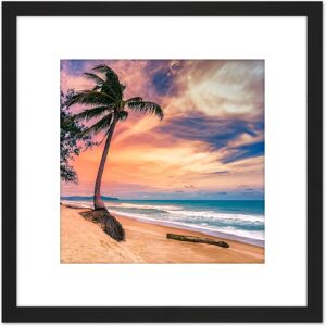 Artery8 Najm Phuket Thailand Tropical Palm Tree Beach Photo 8X8 Inch Square Wooden Framed Wall Art Print Picture with Mount in Black Black Artery8 Najm Phuket Thailand Tropical Palm Tree Beach Photo 8X8 Inch Square Wooden Framed Wall Art Print Picture with Mount in Black Black