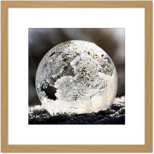 Artery8 Danielarapava Frosted Bubble Ice Amazing Photo 8X8 Inch Square Wooden Framed Wall Art Print Picture with Mount in Light Oak Light Oak Artery8 Danielarapava Frosted Bubble Ice Amazing Photo 8X8 Inch Square Wooden Framed Wall Art Print Picture with Mount in Light Oak Light Oak