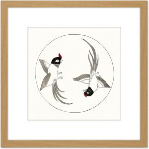 Artery8 Tomoki Rawpixel Birds Butterfly Japan Woodblock Illustration 8X8 Inch Square Wooden Framed Wall Art Print Picture with Mount in Light Oak Light Oak Artery8 Tomoki Rawpixel Birds Butterfly Japan Woodblock Illustration 8X8 Inch Square Wooden Framed Wall Art Print Picture with Mount in Light Oak Light Oak