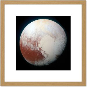 Artery8 Space NASA LORRI Dwarf Planet Pluto Enhanced Photo 8X8 Inch Square Wooden Framed Wall Art Print Picture with Mount in Light Oak Light Oak Artery8 Space NASA LORRI Dwarf Planet Pluto Enhanced Photo 8X8 Inch Square Wooden Framed Wall Art Print Picture with Mount in Light Oak Light Oak