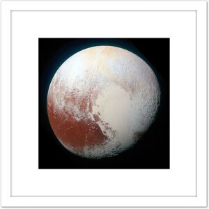Artery8 Space NASA LORRI Dwarf Planet Pluto Enhanced Photo 8X8 Inch Square Wooden Framed Wall Art Print Picture with Mount in White White Artery8 Space NASA LORRI Dwarf Planet Pluto Enhanced Photo 8X8 Inch Square Wooden Framed Wall Art Print Picture with Mount in White White