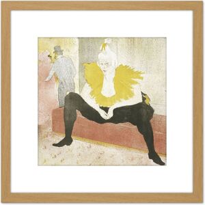 Artery8 Toulouse-Lautrec Clowness Mademoiselle Cha-U-Ka-O Painting 8X8 Inch Square Wooden Framed Wall Art Print Picture with Mount in Light Oak Light Oak Artery8 Toulouse-Lautrec Clowness Mademoiselle Cha-U-Ka-O Painting 8X8 Inch Square Wooden Framed Wall Art Print Picture with Mount in Light Oak Light Oak