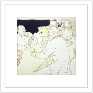 Artery8 Toulouse-Lautrec Irish American Bar Paris Advert 8X8 Inch Square Wooden Framed Wall Art Print Picture with Mount in White White Artery8 Toulouse-Lautrec Irish American Bar Paris Advert 8X8 Inch Square Wooden Framed Wall Art Print Picture with Mount in White White