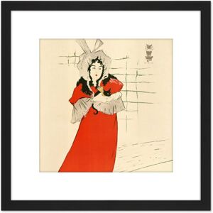 Artery8 Toulouse-Lautrec Irish Singer May Belfort Painting 8X8 Inch Square Wooden Framed Wall Art Print Picture with Mount in Black Black Artery8 Toulouse-Lautrec Irish Singer May Belfort Painting 8X8 Inch Square Wooden Framed Wall Art Print Picture with Mount in Black Black