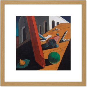 Artery8 Giorgio De Chirico Evil Genius Of A King 8X8 Inch Square Wooden Framed Wall Art Print Picture with Mount in Light Oak Light Oak Artery8 Giorgio De Chirico Evil Genius Of A King 8X8 Inch Square Wooden Framed Wall Art Print Picture with Mount in Light Oak Light Oak