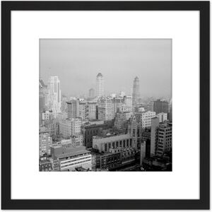 Artery8 New York City Skyline Skyscrapers Vintage Photo 8X8 Inch Square Wooden Framed Wall Art Print Picture with Mount in Black Black Artery8 New York City Skyline Skyscrapers Vintage Photo 8X8 Inch Square Wooden Framed Wall Art Print Picture with Mount in Black Black
