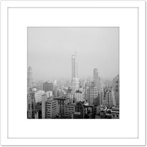 Artery8 New York City Skyline Skyscrapers 2 Vintage Photo 8X8 Inch Square Wooden Framed Wall Art Print Picture with Mount in White White Artery8 New York City Skyline Skyscrapers 2 Vintage Photo 8X8 Inch Square Wooden Framed Wall Art Print Picture with Mount in White White