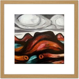 Artery8 Marsden Hartley New Mexico Recollection No 12 Painting 8X8 Inch Square Wooden Framed Wall Art Print Picture with Mount in Light Oak Light Oak Artery8 Marsden Hartley New Mexico Recollection No 12 Painting 8X8 Inch Square Wooden Framed Wall Art Print Picture with Mount in Light Oak Light Oak