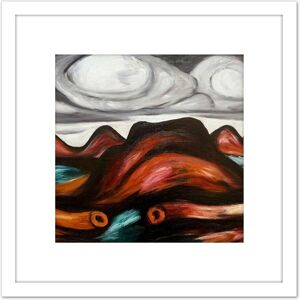 Artery8 Marsden Hartley New Mexico Recollection No 12 Painting 8X8 Inch Square Wooden Framed Wall Art Print Picture with Mount in White White Artery8 Marsden Hartley New Mexico Recollection No 12 Painting 8X8 Inch Square Wooden Framed Wall Art Print Picture with Mount in White White