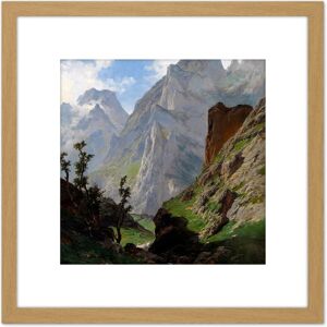 Artery8 De Haes Mancorbo Canal Los Picos De Europa 8X8 Inch Square Wooden Framed Wall Art Print Picture with Mount in Light Oak Light Oak Artery8 De Haes Mancorbo Canal Los Picos De Europa 8X8 Inch Square Wooden Framed Wall Art Print Picture with Mount in Light Oak Light Oak