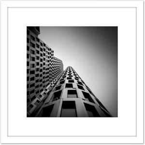 Artery8 Warby Hotel Motel One Upper West Berlin Photo 8X8 Inch Square Wooden Framed Wall Art Print Picture with Mount in White White Artery8 Warby Hotel Motel One Upper West Berlin Photo 8X8 Inch Square Wooden Framed Wall Art Print Picture with Mount in White White