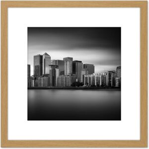 Artery8 Warby City Skyline Canary Wharf London Photo 8X8 Inch Square Wooden Framed Wall Art Print Picture with Mount in Light Oak Light Oak Artery8 Warby City Skyline Canary Wharf London Photo 8X8 Inch Square Wooden Framed Wall Art Print Picture with Mount in Light Oak Light Oak