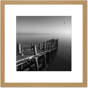 Artery8 Warby Wooden Jetty End Southend on Sea Pier Photo 8X8 Inch Square Wooden Framed Wall Art Print Picture with Mount in Light Oak Light Oak Artery8 Warby Wooden Jetty End Southend on Sea Pier Photo 8X8 Inch Square Wooden Framed Wall Art Print Picture with Mount in Light Oak Light Oak