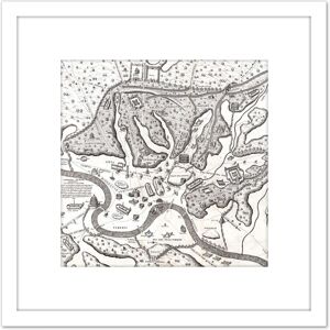 Artery8 Map Du Perac 1573 Ancient Rome Hills City Plan Chart 8X8 Inch Square Wooden Framed Wall Art Print Picture with Mount in White White Artery8 Map Du Perac 1573 Ancient Rome Hills City Plan Chart 8X8 Inch Square Wooden Framed Wall Art Print Picture with Mount in White White