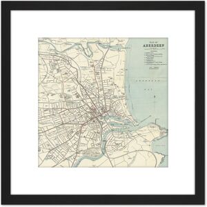 Artery8 Map 1934 Aberdeen City Scotland Plan Chart 8X8 Inch Square Wooden Framed Wall Art Print Picture with Mount in Black Black Artery8 Map 1934 Aberdeen City Scotland Plan Chart 8X8 Inch Square Wooden Framed Wall Art Print Picture with Mount in Black Black