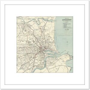 Artery8 Map 1934 Aberdeen City Scotland Plan Chart 8X8 Inch Square Wooden Framed Wall Art Print Picture with Mount in White White Artery8 Map 1934 Aberdeen City Scotland Plan Chart 8X8 Inch Square Wooden Framed Wall Art Print Picture with Mount in White White