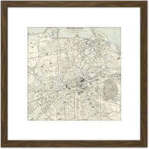 Artery8 Map 1935 Edinburgh City Scotland Plan Chart 8X8 Inch Square Wooden Framed Wall Art Print Picture with Mount in Brown Brown Artery8 Map 1935 Edinburgh City Scotland Plan Chart 8X8 Inch Square Wooden Framed Wall Art Print Picture with Mount in Brown Brown