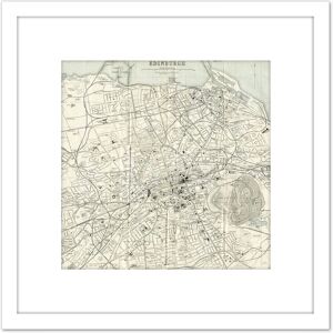 Artery8 Map 1935 Edinburgh City Scotland Plan Chart 8X8 Inch Square Wooden Framed Wall Art Print Picture with Mount in White White Artery8 Map 1935 Edinburgh City Scotland Plan Chart 8X8 Inch Square Wooden Framed Wall Art Print Picture with Mount in White White