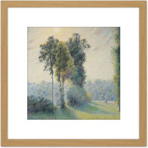 Artery8 Pissarro Landscape Saint Charles Gisors Sunset Painting 8X8 Inch Square Wooden Framed Wall Art Print Picture with Mount in Light Oak Light Oak Artery8 Pissarro Landscape Saint Charles Gisors Sunset Painting 8X8 Inch Square Wooden Framed Wall Art Print Picture with Mount in Light Oak Light Oak