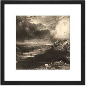 Artery8 David Lucas A Heath 1831 Painting 8X8 Inch Square Wooden Framed Wall Art Print Picture with Mount in Black Black Artery8 David Lucas A Heath 1831 Painting 8X8 Inch Square Wooden Framed Wall Art Print Picture with Mount in Black Black