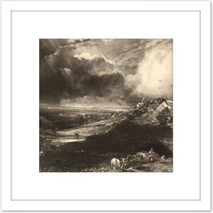 Artery8 David Lucas A Heath 1831 Painting 8X8 Inch Square Wooden Framed Wall Art Print Picture with Mount in White White Artery8 David Lucas A Heath 1831 Painting 8X8 Inch Square Wooden Framed Wall Art Print Picture with Mount in White White