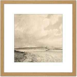 Artery8 David Lucas Cornfields Near Brighton 1846 Painting 8X8 Inch Square Wooden Framed Wall Art Print Picture with Mount in Light Oak Light Oak Artery8 David Lucas Cornfields Near Brighton 1846 Painting 8X8 Inch Square Wooden Framed Wall Art Print Picture with Mount in Light Oak Light Oak