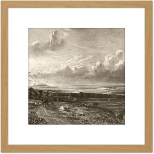 Artery8 David Lucas Hampstead Heath Harrow In Distance Painting 8X8 Inch Square Wooden Framed Wall Art Print Picture with Mount in Light Oak Light Oak Artery8 David Lucas Hampstead Heath Harrow In Distance Painting 8X8 Inch Square Wooden Framed Wall Art Print Picture with Mount in Light Oak Light Oak