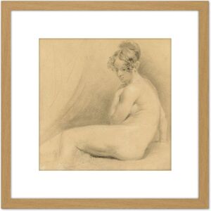 Artery8 John Constable Academy Study 1820 Painting 8X8 Inch Square Wooden Framed Wall Art Print Picture with Mount in Light Oak Light Oak Artery8 John Constable Academy Study 1820 Painting 8X8 Inch Square Wooden Framed Wall Art Print Picture with Mount in Light Oak Light Oak