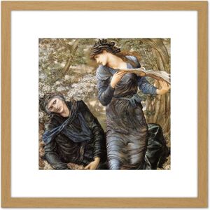 Artery8 Jones Beguiling Merlin Lady Lake Arthur Painting 8X8 Inch Square Wooden Framed Wall Art Print Picture with Mount in Light Oak Light Oak Artery8 Jones Beguiling Merlin Lady Lake Arthur Painting 8X8 Inch Square Wooden Framed Wall Art Print Picture with Mount in Light Oak Light Oak