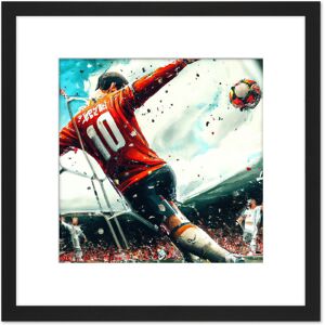 Artery8 Football Soccer Striker Abstract Sport Painting Square Wooden Framed Wall Art Print Picture 8X8 Inch in Black Black Artery8 Football Soccer Striker Abstract Sport Painting Square Wooden Framed Wall Art Print Picture 8X8 Inch in Black Black