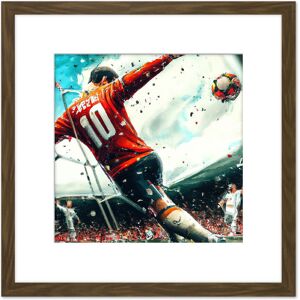 Artery8 Football Soccer Striker Abstract Sport Painting Square Wooden Framed Wall Art Print Picture 8X8 Inch in Brown Brown Artery8 Football Soccer Striker Abstract Sport Painting Square Wooden Framed Wall Art Print Picture 8X8 Inch in Brown Brown