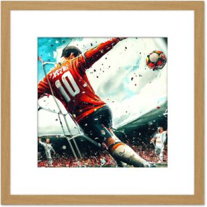 Artery8 Football Soccer Striker Abstract Sport Painting Square Wooden Framed Wall Art Print Picture 8X8 Inch in Light Oak Light Oak Artery8 Football Soccer Striker Abstract Sport Painting Square Wooden Framed Wall Art Print Picture 8X8 Inch in Light Oak Light Oak