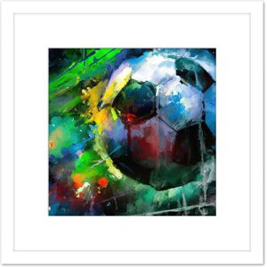 Artery8 Back of the Net Football Soccer Score Goal Abstract Sport Painting Square Wooden Framed Wall Art Print Picture 8X8 Inch in White White Artery8 Back of the Net Football Soccer Score Goal Abstract Sport Painting Square Wooden Framed Wall Art Print Picture 8X8 Inch in White White