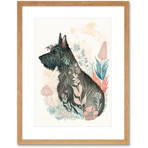 Artery8 Wall Art Print Scottish Terrier Dog in Flower Field Bright Modern Multicoloured Watercolour Artwork Framed 9X7 Inch in Beige Size: W7" x H9" Beige W7" x H9" Artery8 Wall Art Print Scottish Terrier Dog in Flower Field Bright Modern Multicoloured Watercolour Artwork Framed 9X7 Inch in Beige Size: W7" x H9" Beige W7" x H9"
