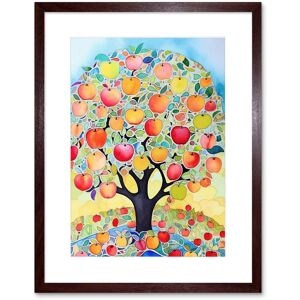Artery8 Wall Art Print Apple Tree Fruit Harvest Day Folk Art Bright Watercolour Painting Artwork Framed 9X7 Inch in Brown Size: W7" x H9" Brown W7" x H9" Artery8 Wall Art Print Apple Tree Fruit Harvest Day Folk Art Bright Watercolour Painting Artwork Framed 9X7 Inch in Brown Size: W7" x H9" Brown W7" x H9"